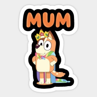 mom bluey Sticker